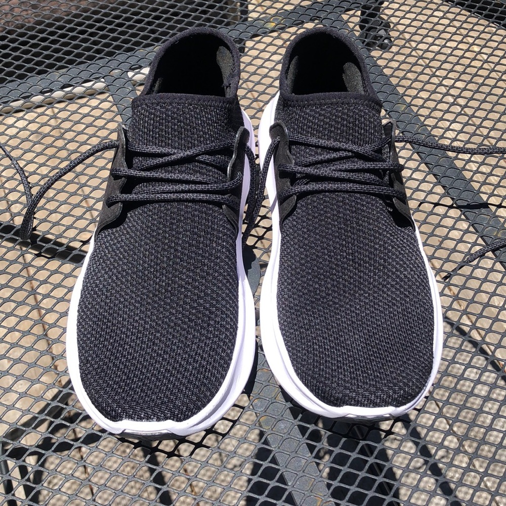 Black waterproof sneakers